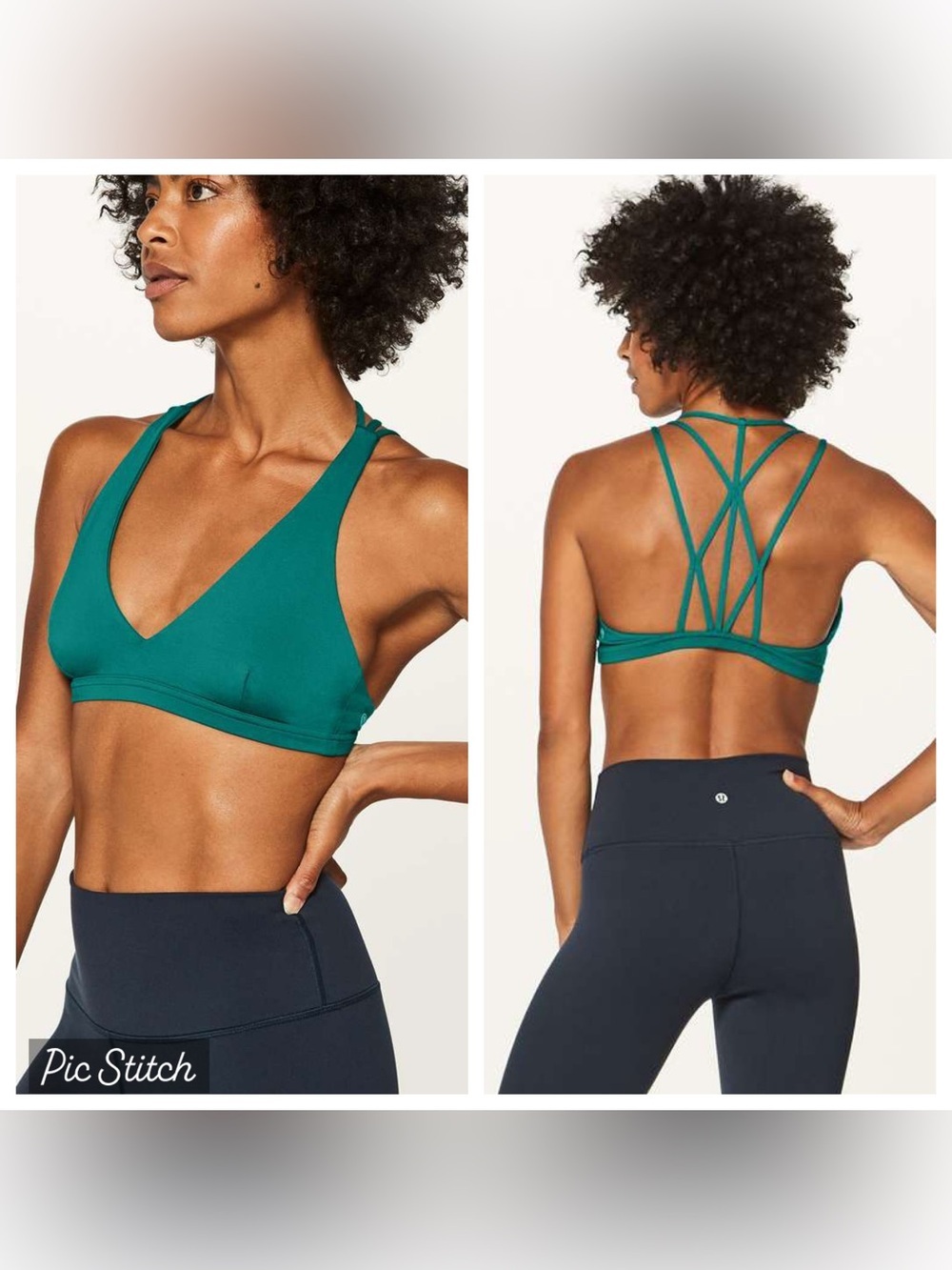 Lululemon Raise The Barre Bra, Teal Green, Size 4